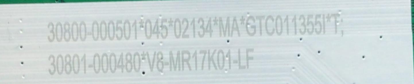 MAIN PARA TV TCL 4K·UHD·HDR ((ROKU TV)) / NUMERO DE PARTE 30800-000501 / 40-MR17G7-MAA2HG / 30801-000480 / 11602-500466 / V8-MR17K01-LF / PANEL LVU750NDE / DISPLAY ST7461D03-2 VER.2.1 / ST746ID03-2 VER.2.2 / MODELOS 75S451 / 75S455 / 75S41BR - Imagen 2